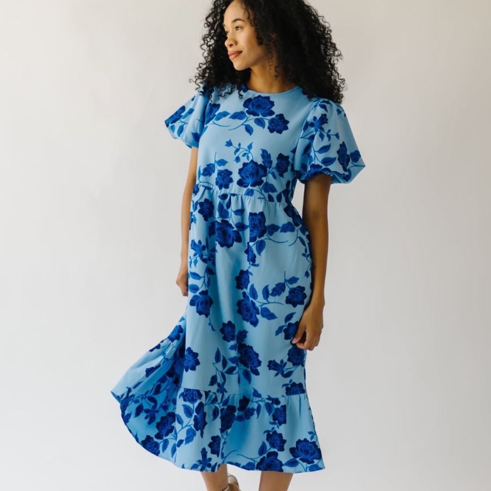 Tulane Tiered Midi Dress by Sugarlips